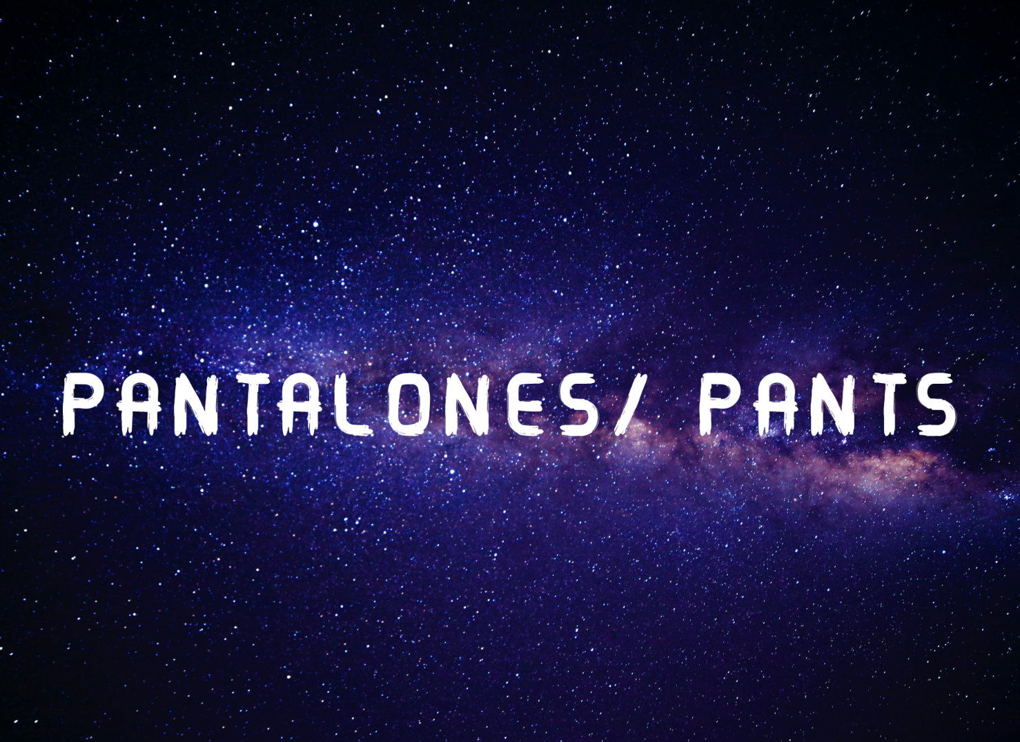 Pantalones/Pants
